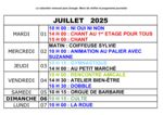 thumbnail of Calendrier des animations 07-25