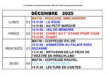 thumbnail of Calendrier des animations 12-25